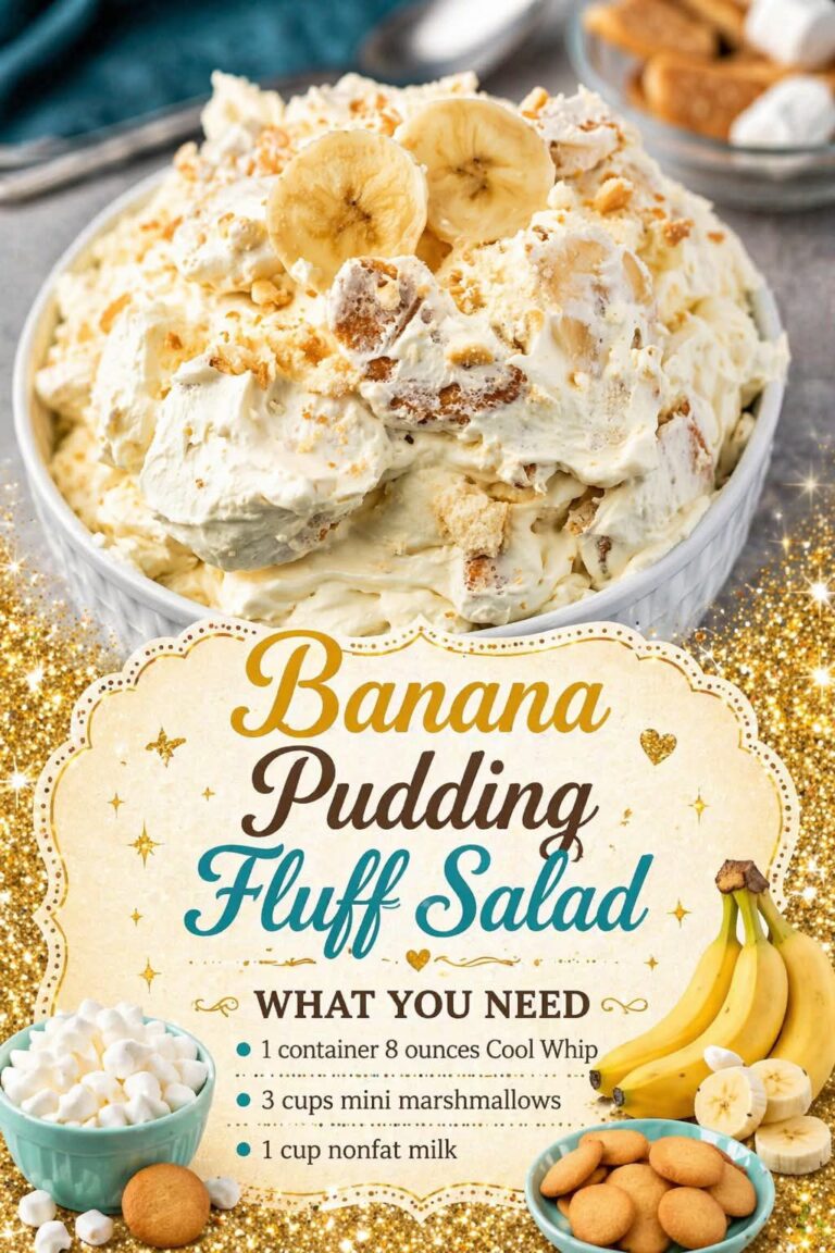 Banana Pudding Fluff Salad